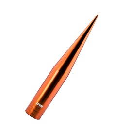 TRUE SPIKE FAT SPIKE ORANGE ANTENNA in Heavy Gauge CNC Machined Billet Aluminum Short Compatible with Chevy Silverado 1500 2500 3500 07-20