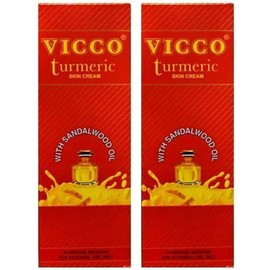 Vicco Turmeric Skin Cream with Sandalwood Oil -70g X 2 Pack