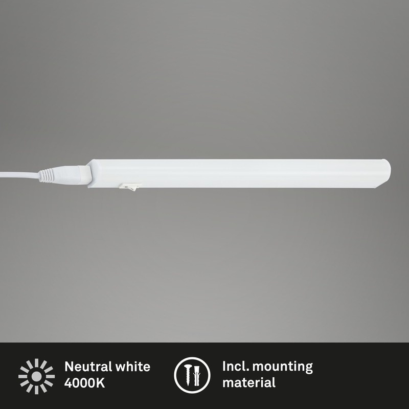 BRILONER BRILONER - LED Leiste mit Ein/Aus-Schalter, neutralwei?e Lichtfarbe, inkl.
