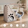 Mittimiya Cat Scratcher, Triangle Felt Cat Scratcher(Cat House), Vertical Integrated
