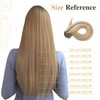 Elailite Clip-In Real Hair Extensions, 8 Wefts, Straight, #12P613 Golden