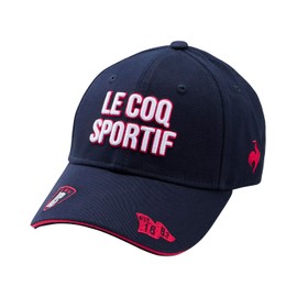 Cox Sportif LG5SCP00L Women's Cap, Classic Logo Design, Embroidery, Sporty, Cotton, Golf, NV01 (Navy x Pink)