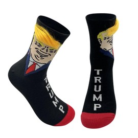 JIANG Trump Sock，Trump 2024 with Hairs Socks, Unisex Funny Gift Socks，President 2024 Socks with Comb …