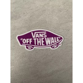 Skate Stickers VANS Off The Wall 3” Inch Skateboard Sticker Purple Decal Waterproof Vinyl