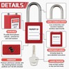 Landhoow 36 Set Lockout Tagout Locks and Keys Kit Loto