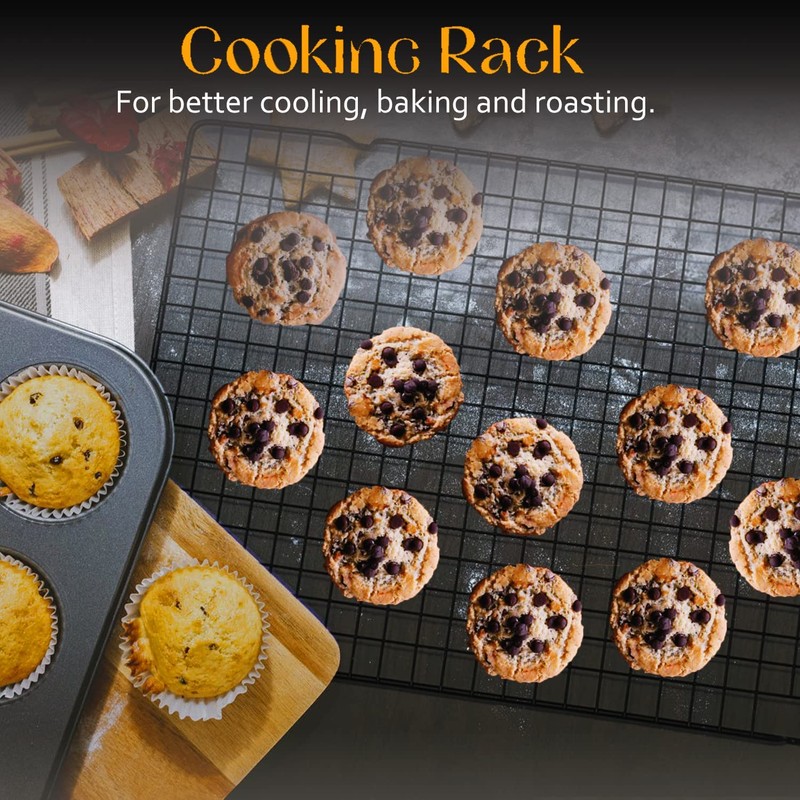 VNIMTI Baking Cooling Rack 2 Sets, Cookie Cooling Racks for