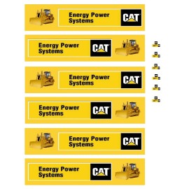Unbranded S Scale Truck / Trailer Decals. " Caterpillar  "