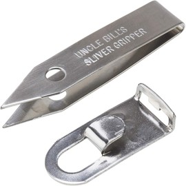 Sliver Gripper - Uncle Bill's TWEEZERS - Pinch Small Thorns with Clip Holder