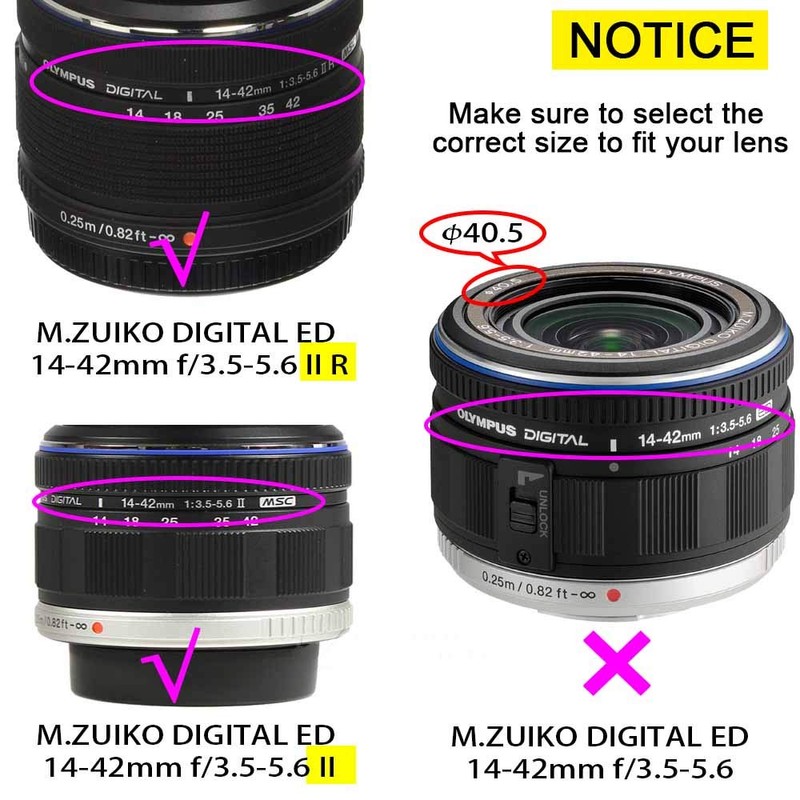 ULBTER 37mm Lens Cap Lens Cap for Olympus 14-42mm 1:3.5-5.6