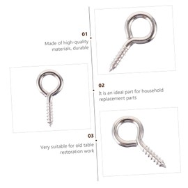 jojofuny Pcs Small Sheep Eye Screw Nails Set Metal Hooks Easy Installation DIY Jewelry Home Decor