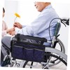 Healeved Robust Wheelchair Armrest Side Bag Walker Accessories Easy Installation