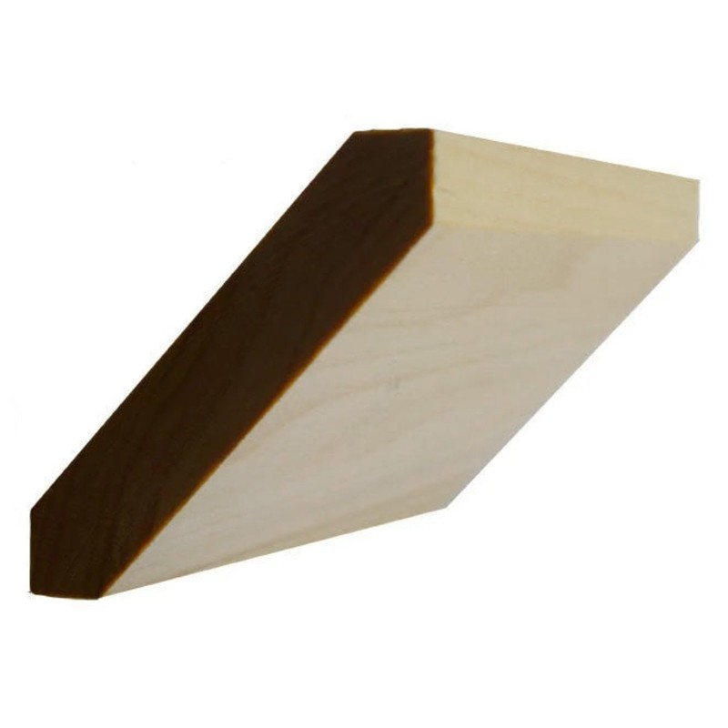 EWCR38 Shaker Craftsmen Crown Moulding Trim, 3/4" x 4", Maple,