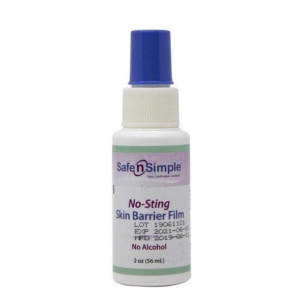 Safe n' Simple Skin Barrier Spray, No-Sting Barrier Spray, 2 Ounce Spray Bottle
