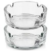 Aschenbecher Zigarettenbecher Tischaschenbecher aus Glas 8 cm 2 Stk.