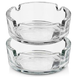 Aschenbecher Zigarettenbecher Tischaschenbecher aus Glas 8 cm 2 Stk.