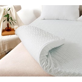 WhatsBedding 3 Inch Memory Foam Mattress Topper King, Egg Crate King Mattress Topper Fiber Cover King Size Memory Foam Filled Soft with Removable Washable Cover (80x78x3in)