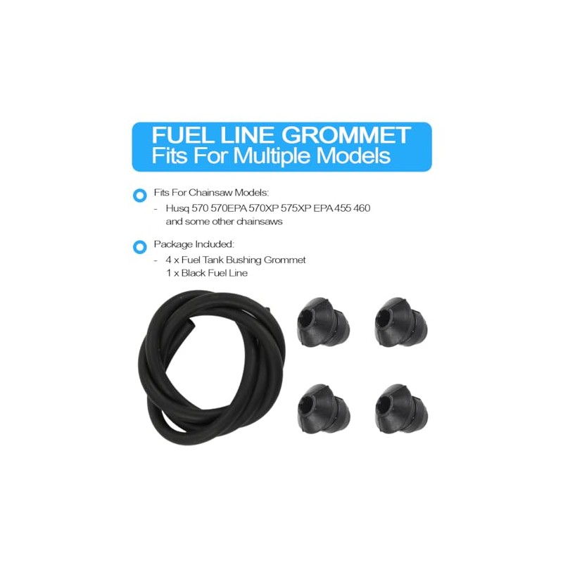 Fuel line Grommet Compatible with Husqvarna 570 570EPA 570XP 575XP