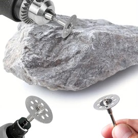 20 PCS Rotary Tool Cutting Discs,Diamond Cutting Wheel Cut off Discs,22mm Resin Cut off Wheels,3mm Mandrels with 4 Connecting Rods and 2 Phillips Screwdrivers for Marble,Metal,Glass,Ceramics