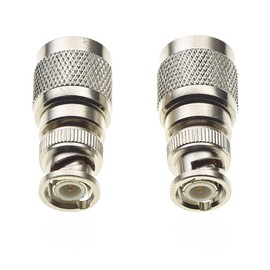 50 Ohm SMA Male to N Type Male Adapter - Coax Adapter for Antenna, WiFi, Router, Radio, Coaxial Male Female, Ham Extender Transceiver - Pack of 2