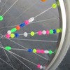 Luckycivia 144 pcs Assorted Colors Bike Bicycle Wheel Spokes Bead