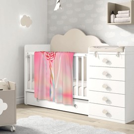 Colorful Lollipop Super Soft Baby Universal Blanket, (30 * 40 Inch) Baby Breathable Children Cover Blanket, Soft Baby Swaddle Blanket