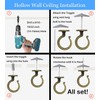 2 Inch Heavy Duty Ceiling Hook – Easy Installation Zinc
