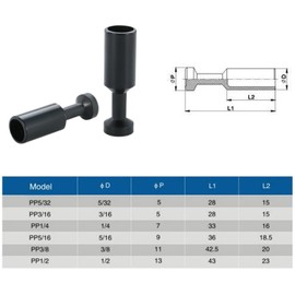 60Pcs Push to Connect Fittings Plug, Air Push Connector Cap Style Pneumatic Blanking Plugs Fittings for 1/8 5/32 1/4 5/16 3/8 1/2 Inner Dia Tube Connect