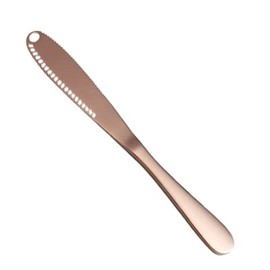 ASEANAO Butter Spreader Knife Curler Slicer Shave Stainless Steel 3-in-1 Kitchen Gadgets - Curl Your Butter with Ease 3 Different Ways Bread and Bagel Slicer, Jelly Spreader (Golden)