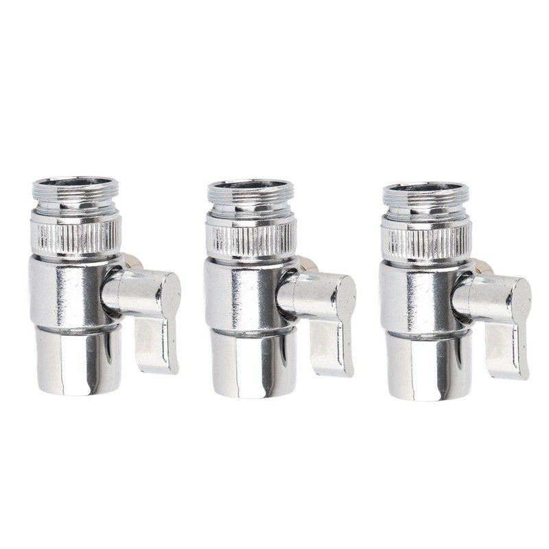 3pcs G1/4 Sink Faucet Diverter Valve High Temperature Resistance Universal