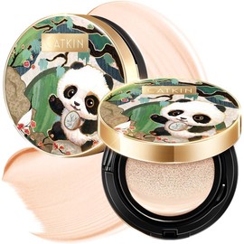 CATKIN Panda Land Full Coverage Cushion Fondation, Breathable Hydrating Nourishing Poreless Face Makeup Save for Sensitive Skin,Sheer Finish (C01 Fair)