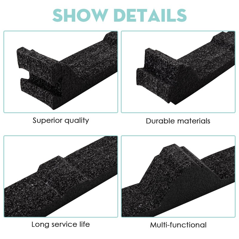 Sthovd 12 in Inside Classic Rib Profile Foam Closure Strips