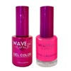 WAVEGEL Soak-Off Gel & Nail Lacquer Matching Duo Set -