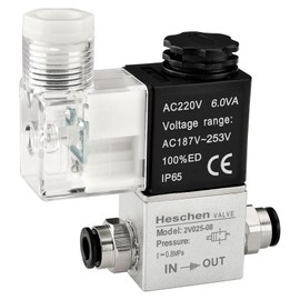 Heschen Electric Pneumatic Solenoid Valve 2V025-08 220VAC PT1/4 2/2 Way Normally Closed CE IP65