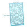 Angoily 1 Sheet Washable Silk Screen Stencil for Clay Crafting