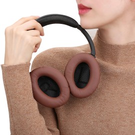 Replacement Ear Pads Fit for Bose QuietComfort 25 QC25 QC15 QC35ii QC35 QC45 with Noise Isolation Memory Foam (Brown)