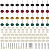 QWORK® 140PCS Polishing Buffing Wheel Kit, 1/8” Shank Multi-Hardness Buffing