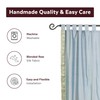 Indian Selections Gray Tab Top Sheer Sari Curtain/Drape/Panel - 60W