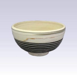 Tokyo Matcha Selection - Tokoname Pottery Rice bowl - KENJITOEN - Kneading Black - 1Rice bowl [Standard ship by SAL: NO Tracking number & Insurance]