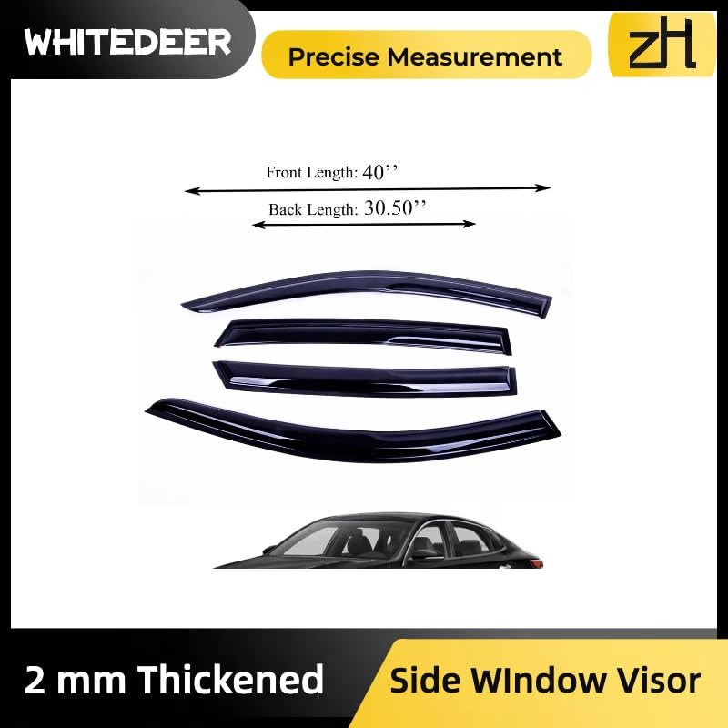 ZH Window Rain Guards Compatible with Kia Optima 2016 2017