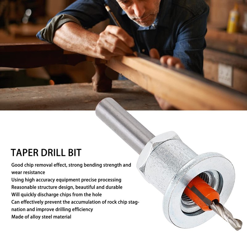 Ultra Starkes Design, Einstellbare Tiefe Countersink -Bohrer, Legierungsstahlgrenze Taper Hole