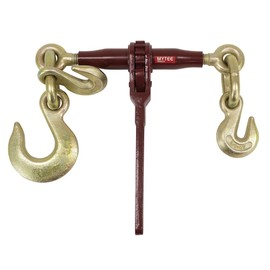 Mytee Products Heavy Duty Specialty Pro Ratchet Load Chain Binder w/Grab Hook & Slip Hook, 1/2" Grab Hook & 5/8" Slip Hook - 1/2" Grab Hook, 15,000 Lbs WLL, Chain Binders for Flatbed Truck Trailer