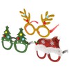 Funny Glasses for Christmas, Shiny Holiday Photo Booth Props, Assorted