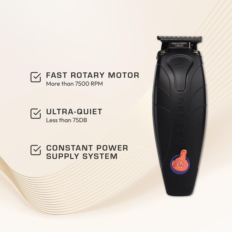 RED Pro Professional Cordless Hair Finishing Trimmer for Men, Electric