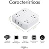 Regleta 7 en 1 con USB-C y USB-A – 4