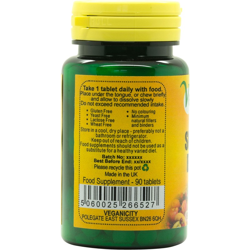 Veganicity B12 500µg Sublingual (Blackcurrant Flavour) : Vitamin B12 Supplement