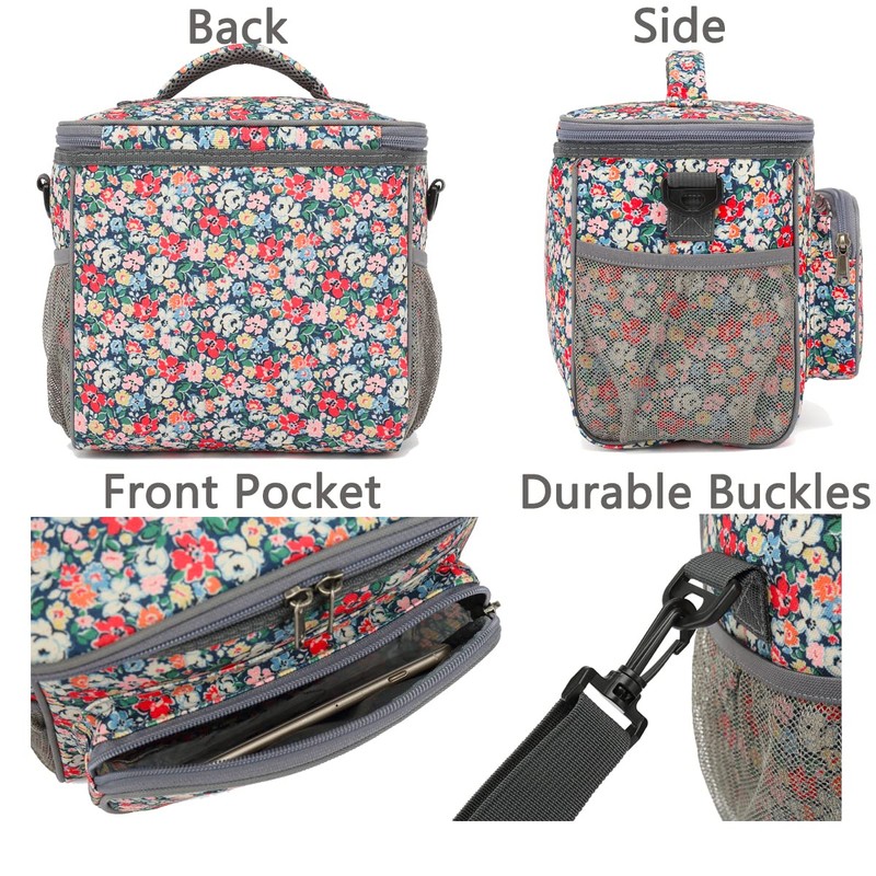 FlowFly Insulated Reusable Lunch Bag Adult Large Lunch Box for