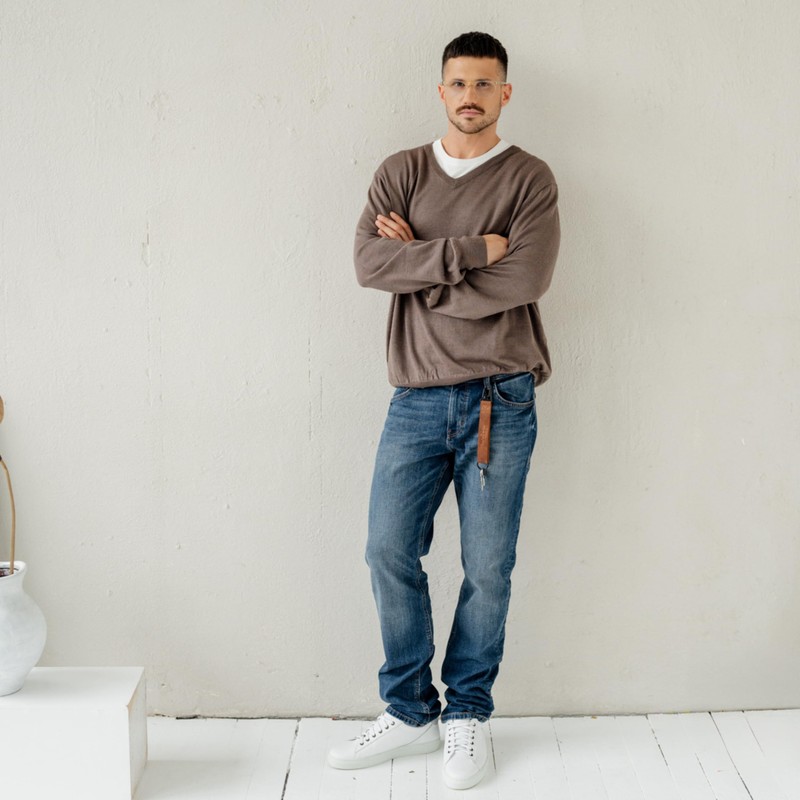 Berliner Bags Vintage Keyring Jan Leather Keyring for Men and