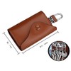 Aki Kumaya Slim Type Leather Folding Key Case for Cards,