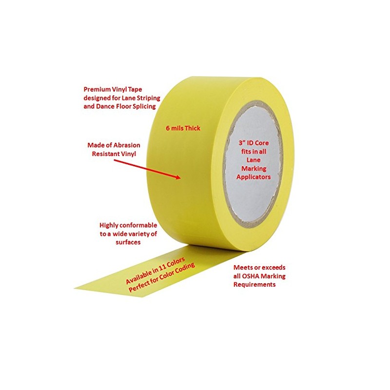 ProTapes Pro 50 Premium Vinyl Safety Marking and Dance Floor