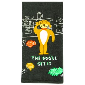 Blue Q Dish Towel: "The Dog'll Get That"